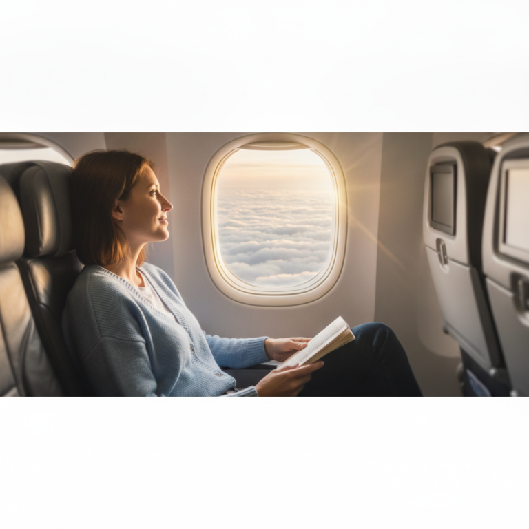 Person calmly — hypnotherapy for aviophobia