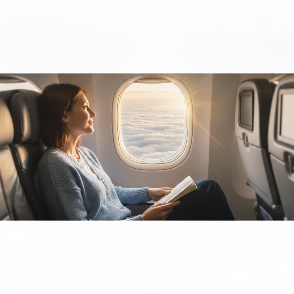 Person calmly — hypnotherapy for aviophobia