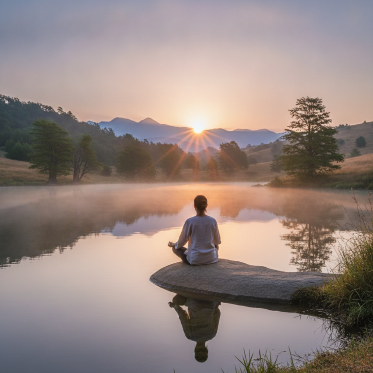 Person meditating — hypnotherapy